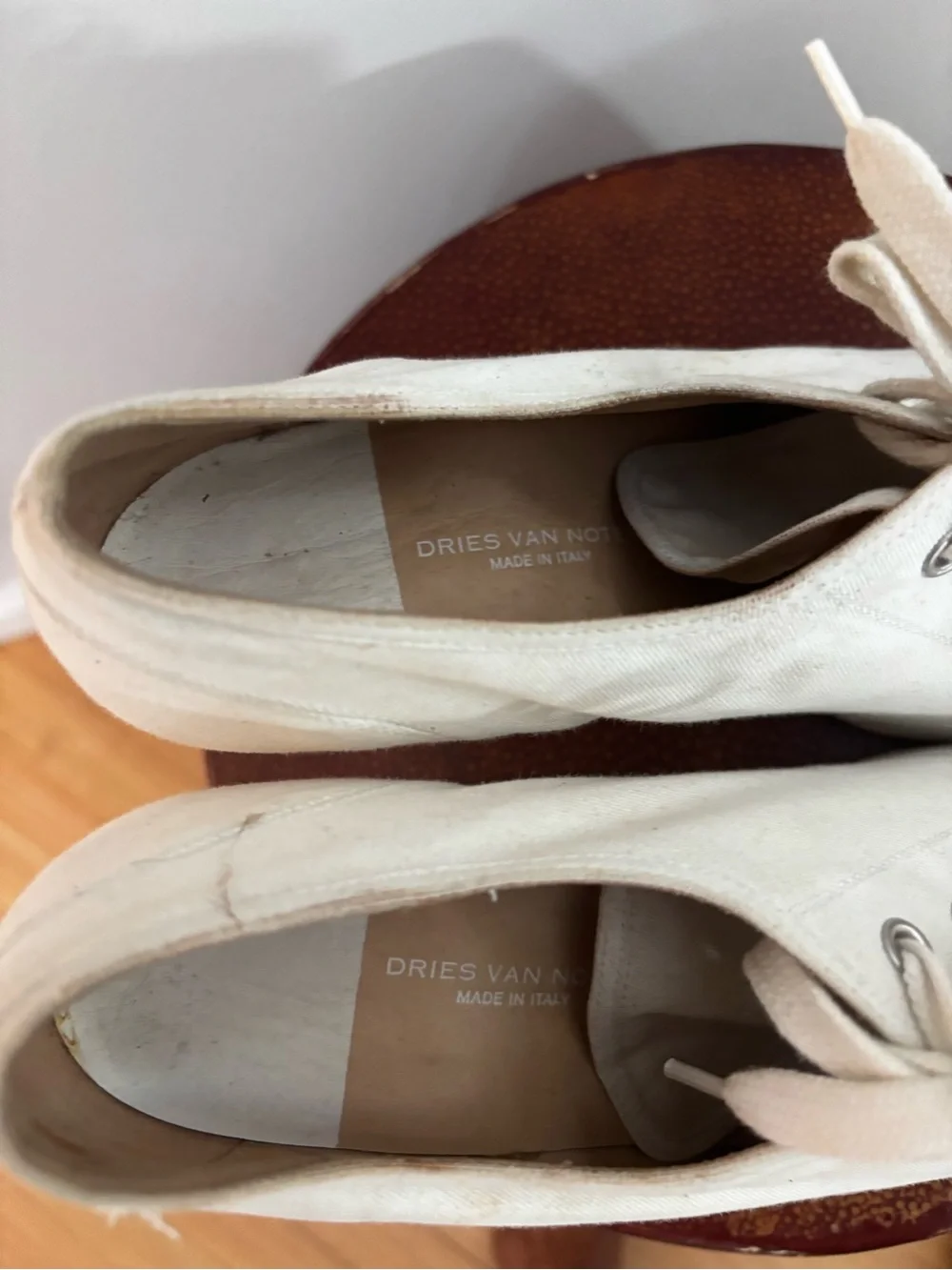 Dries Van Noten canvas wedge